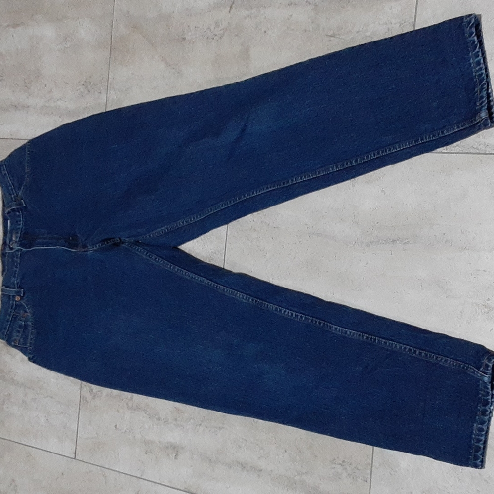 Levi's vintage dark wash high waisted jeans